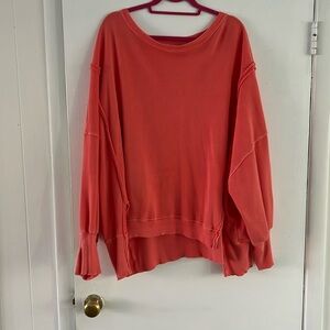 Free People Coral Camden Sweatshirt